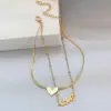 Wholesale Jewelry Elegant Classical Lady Letter Heart Shape Titanium Steel Anklet
