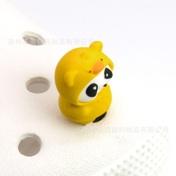 Wholesale Cross-border in stock Cartoon Animal Panda Garden Shoe Buckle Shoe Accessories 3D Hole Shoe Buckle Shoe Flower Decoration Accessories