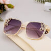 Wholesale European and American Fashion Butterfly with Diamond Sunglasses Women's Metal Frame Sunglasses Women's Cross-Border Wholesale Shades