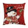 Wholesale Christmas series of cushion covers, Santa Claus and snowman holiday decorations, sofa cushion covers, linen pillowcases