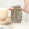 Wholesale 1 Piece Simple Style Circle Stainless Steel Beaded Plating Bracelets