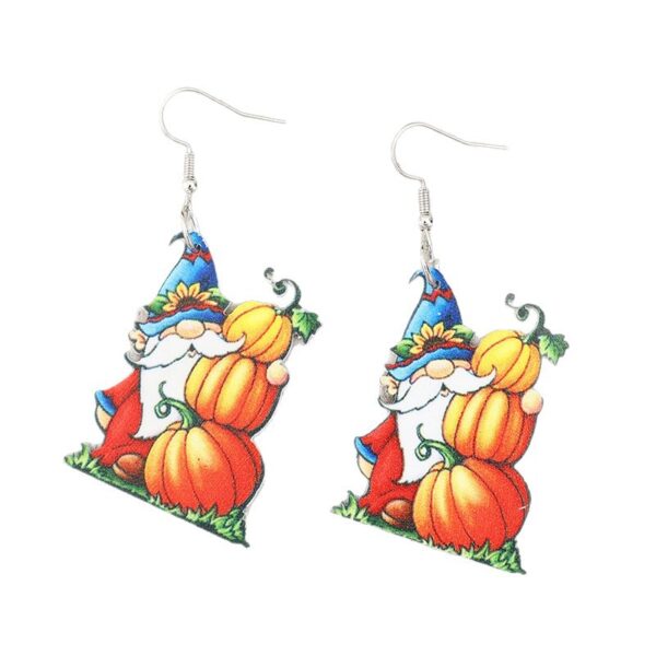 Wholesale Thanksgiving Halloween Acrylic Printed Earrings