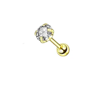 Golden 5mm White Zirconium