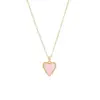 Wholesale PVD Coated 18K Gold Plated Heart Shape Stainless Steel Luxurious Waterproof Non Tarnish 304 Stainless Steel Pendant Necklace