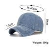 Wholesale Amazon AliExpress cross-border supply hat Denim washed baseball cap light board casual baseball cap B937