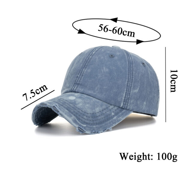 Wholesale Amazon AliExpress cross-border supply hat Denim washed baseball cap light board casual baseball cap B937