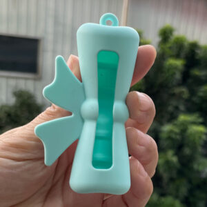 Protective case/light blue bow