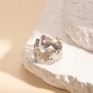 Butterfly Steel Simple Bracelet Ring