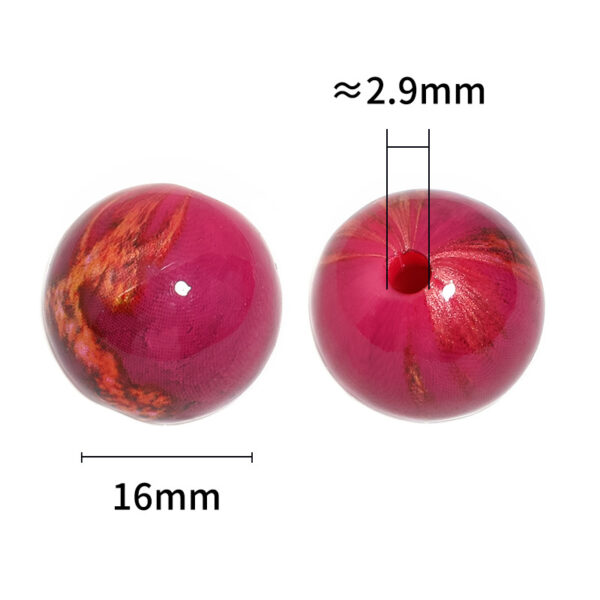 Wholesale Gilded lacquered acrylic beads