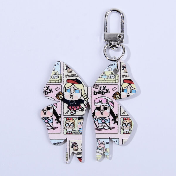 oly-34f84d1c363f5315a424c2236223cf07 Wholesale 10pcs/pack Bow keychain pendant DIY accessories