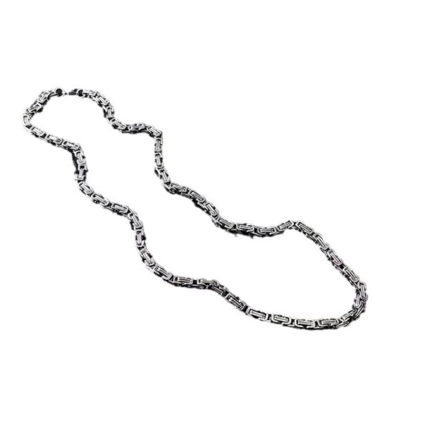 Wholesale Necklace Men's Light Luxury Advanced Design Sense Niche Clavicle Chain Boys Cold Style Hip Hop Heavy Metal Titanium Steel Neckchain