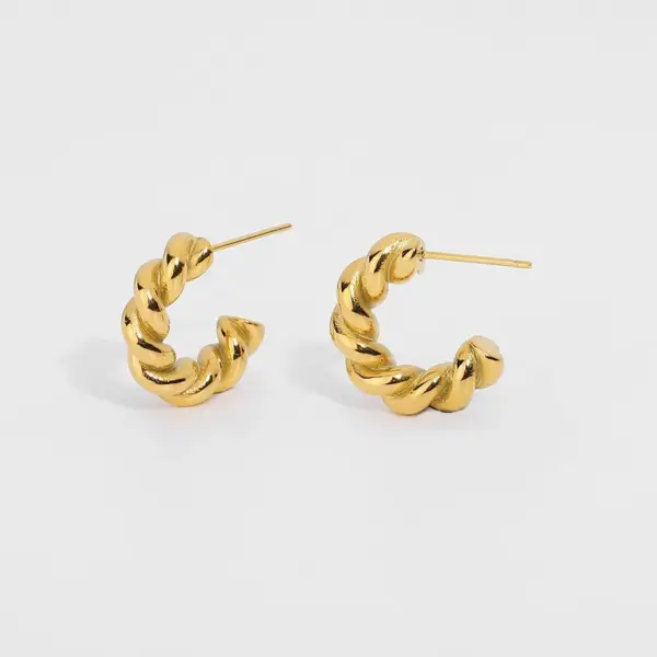 Wholesale Plating 316 Stainless Steel PVD Coated Earrings
