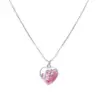 Lady Heart Shape Copper Artificial Gemstones Pendant Necklace In Bulk
