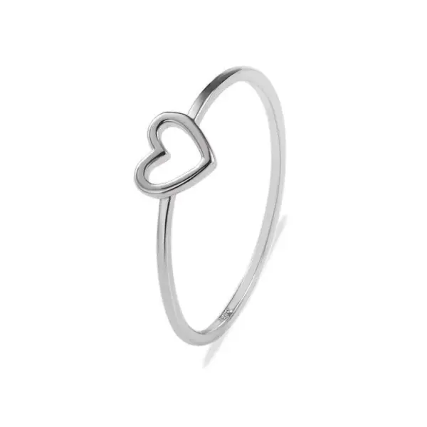 oly-35148e3cd8fe01448511723f216408cf Womens Heart-shaped Electroplated Copper Rings Nhdp157510