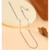 Wholesale 304 Stainless Steel Titanium Steel Solid Color Vacuum Plating Real Gold Plated 18K Gold Hip-Hop Waterproof Non Tarnish Blade Chain Necklace
