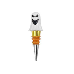 Ghost-style two-tone electroplated orange peel wine stopper