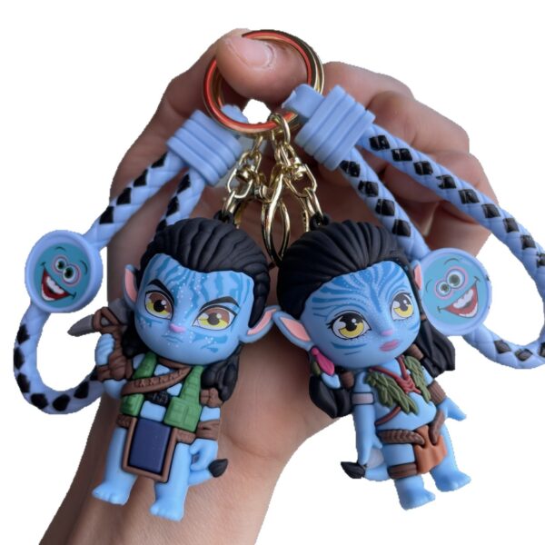 Wholesale Cross-border Cartoon Avatar Keychain Stereo Doll Bag Couple Pendant Car Key Chain Small Gift