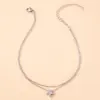 Simple Style Solid Color 304 Stainless Steel Chain Women'S Anklet