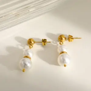 6-32.72mm*10.07mm-earrings / Gold