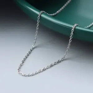 Thin Steel Color Cross Chain 40 5cm / Each Piece Is Individually Packaged