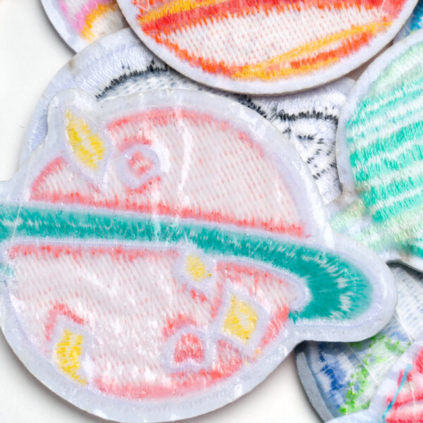 Wholesale Computer Embroidery Label Cosmic Planet Series Cloth Stickers Earth Embroidery Patch Clothing Accessories Diy Patch