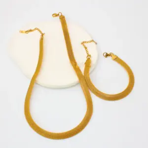 Wholesale Retro Geometric Stainless Steel Bracelets Necklace