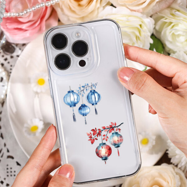 oly-3551164be6ee5c335575a1044c6cc872 Wholesale 50 transparent ins lights dim sticker bag waterproof transparent PET hand account material decorative guitar notebook