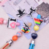 Wholesale Random 100pcs Gymnastics Series Ballpoint Pen Accessories Beads