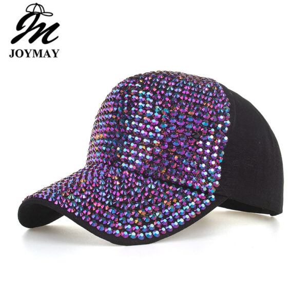 Wholesale Zhongmei Spring and Summer New Cross-border Special for Korean Tide Full Diamond Baseball Cap Sunshade Outdoor Sun Hat B618