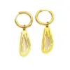 PVD Coated 18K Gold Real Gold Plated Star 304 Stainless Steel Fashion Waterproof Non Tarnish Surgical Steel Earrings