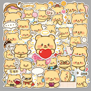 Wholesale 50pcs Bear Graffiti Stickers Cartoon Cute Stickers OLY Exclusive