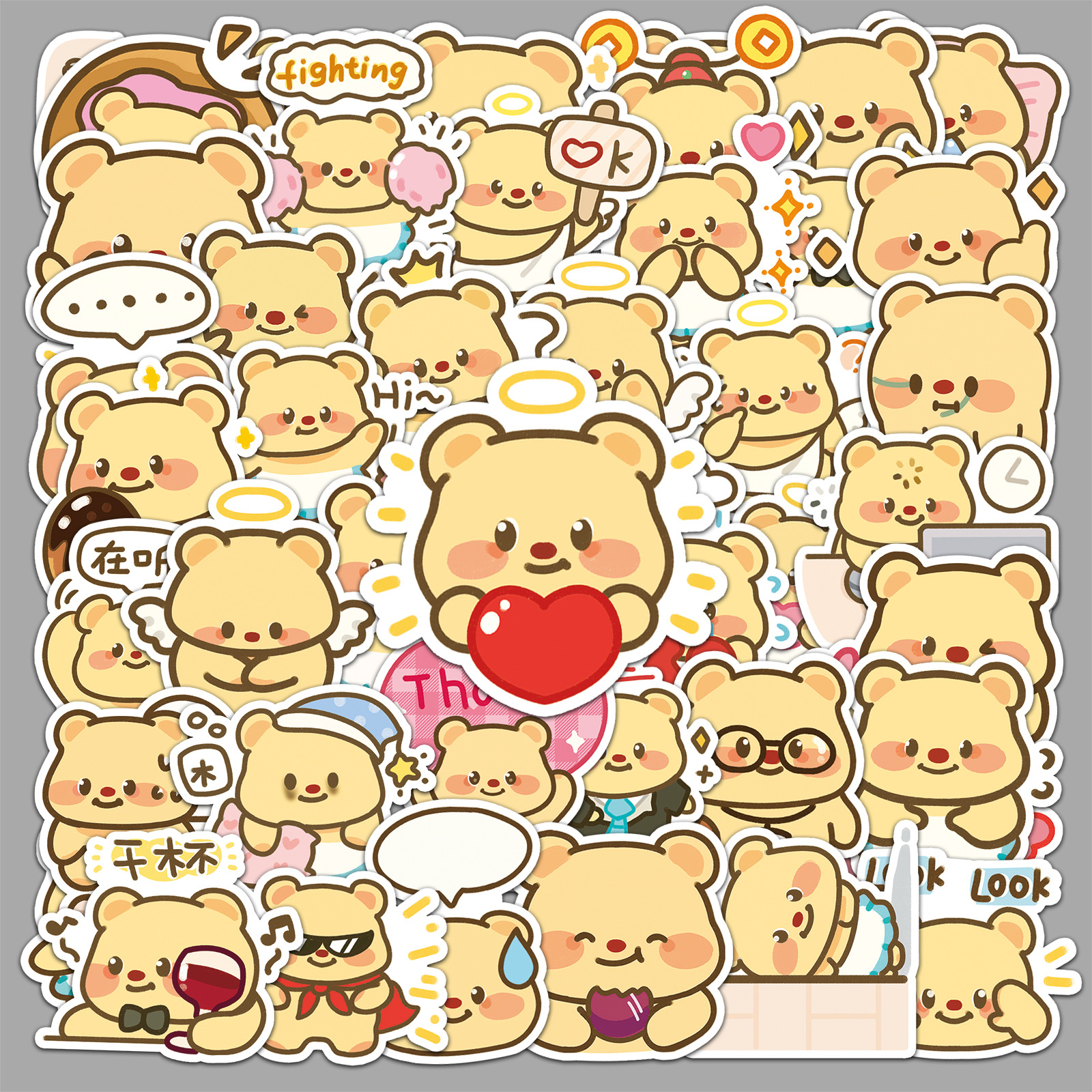 Wholesale Bear Graiti Stickers Cartoon Cute Stickers OLY Exclusive