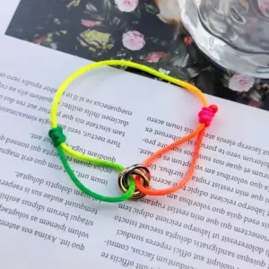 Mixed Color Three-Ring Bracelet