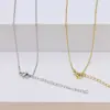 Wholesale Copper 18K Gold Plated Solid Color Necklace