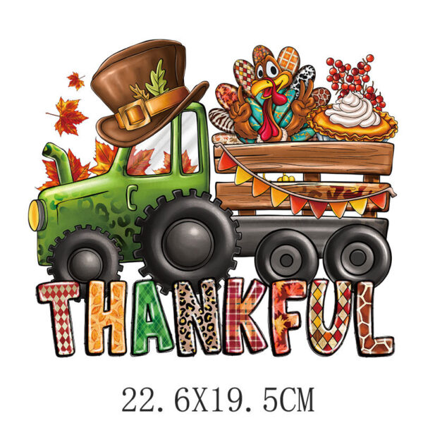 Wholesale Colorful Thanksgiving Heat Transfers