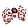 Wholesale Sweet Cherry Strawberry Print Hair Clip with Bow, Versatile Shark Clip for the Back of the Head, Fashionable Hair Accessory