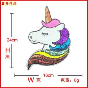 Hot melt adhesive * seven color * left * unicorn * high 24cm