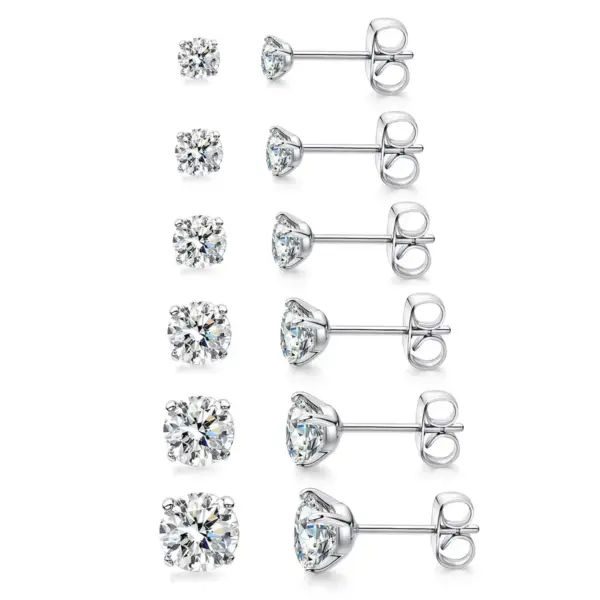 Wholesale Simple Butterfly Buckle Titanium Steel Ear Studs Unisex Versatile Earring Design Elegant Minimalist Jewelry Accessory