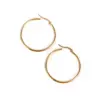 Simple Style Circle Stainless Steel Plating Earrings 1 Pair