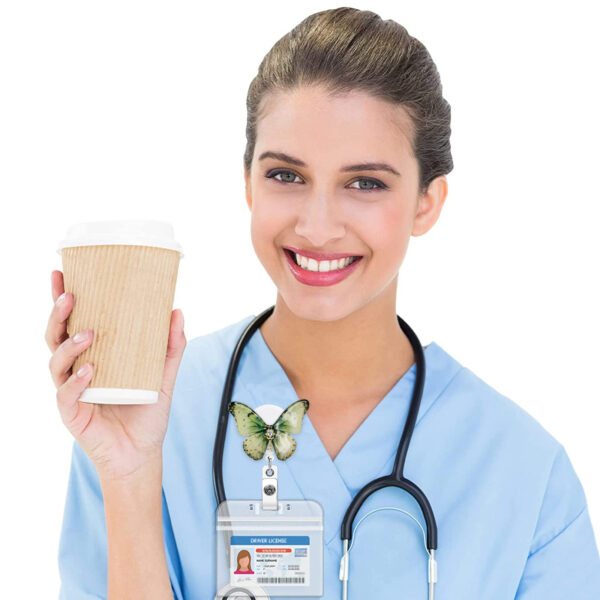 Wholesale 3D butterfly rhinestone easy-pull buckle rotating telescopic keychain