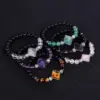 Fashion Ball Stone Beaded Inlay Artificial Crystal Bracelets 1 Piece