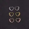 Wholesale Fashion Heart Diamond Copper Earrings