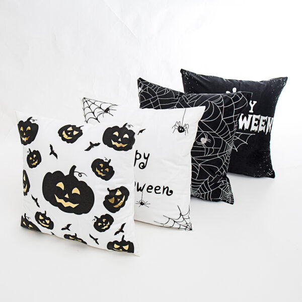 Wholesale Halloween pillow with gold and silver hot stamping