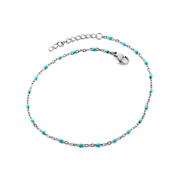 Wholesale Fashion Round Stainless Steel Women's Anklet