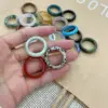 Retro Classic Style Geometric Dongling Crystal Agate Rings In Bulk