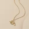 Wholesale PVD Coated Real Gold Plated Geometric Titanium Steel Fashion Waterproof Non Tarnish