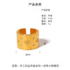Wholesale Retro palace style carved hollow titanium steel ring