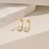 Wholesale 1 Pair Sweet Simple Style Heart Shape Enamel 201 Stainless Steel Ear Studs