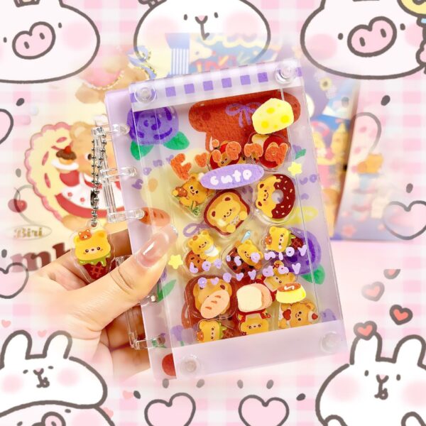 Wholesale Cute Butter Bear A7 Rocking Notebook Acrylic Nao Sea Cartoon Cute DIY Hand Account Book