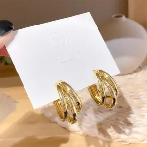 E0214 Gold Silver Needle